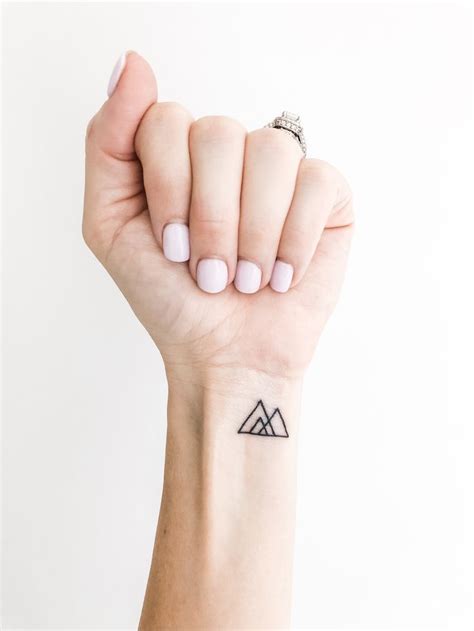 Micro tattoo | Family tattoos, Small tattoos, Triangle tattoos