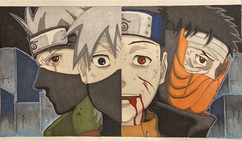 What do you think of my Kakashi and Obito fan art : Naruto