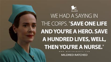 We had a saying in the Corps, "Save one life, and you're a hero. Save 100 lives... well, then ...