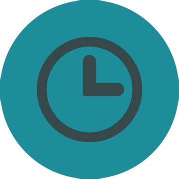 Clock Flat Soft Blue Colors Rounded Button Glyph Schedule Clock Face Vector, Glyph, Schedule ...