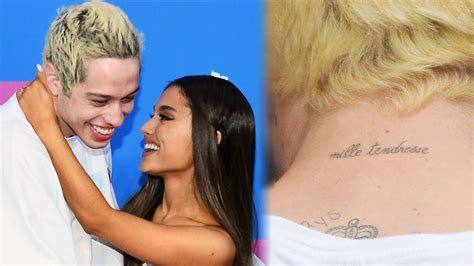 Pete Davidson Gets Another MATCHING Tattoo with Ariana Grande - YouTube