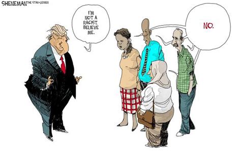 The president doesn't know what 'racist' means | Sheneman cartoon - nj.com