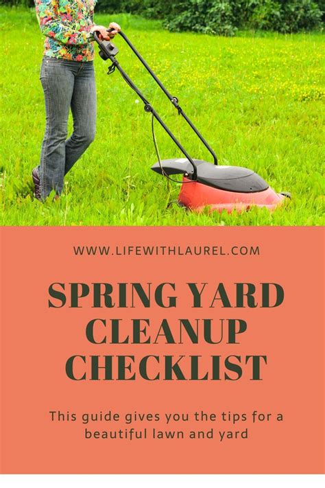 Spring Yard Cleanup Checklist | Yard maintenance, Beautiful yards, Yard cleanup