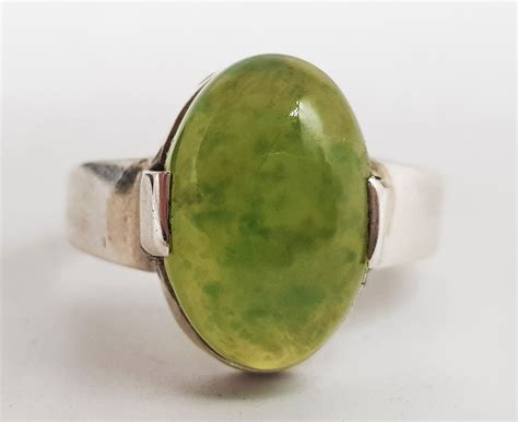 Natural Green Grossular Garnet Ring | Garnet rings, Gemstone jewellery ...