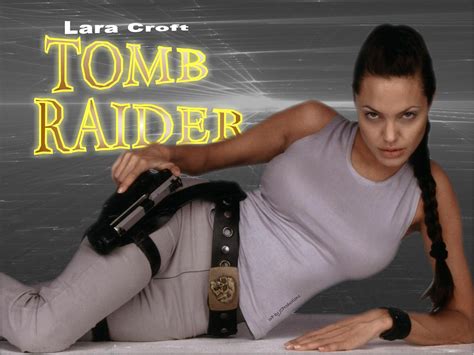Lara Croft of Tomb Raider aka Angelina Jolie - Lara Croft: Tomb Raider The Movies Wallpaper ...