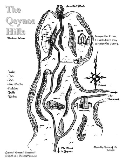 EQ Qeynos Hills maps