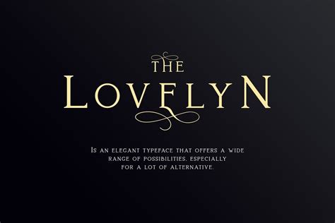 Lovelyn Elegant Serif Typeface - All Free Fonts