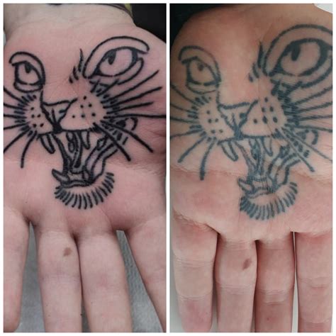 For the people looking to get palm tattoos! If done correectly theese can stick for quite a ...