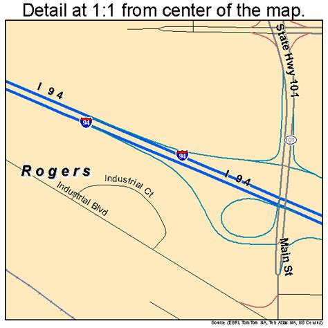 Rogers Minnesota Street Map 2755186