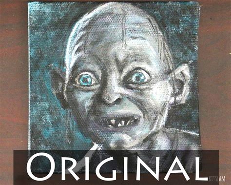 Gollum Gollum Art Gollum Painting Lord of the Rings Lord | Etsy | Lotr ...