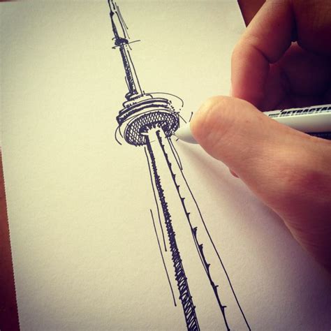 Toronto CN Tower sketch