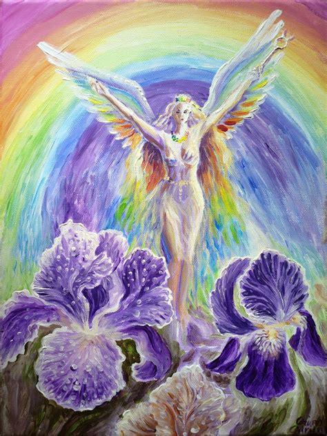 Iris, the Rainbow Goddess by Corina Chirila / corinazone Iris Goddess, Earth Goddess, Goddess ...