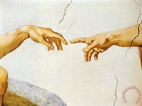 Michelangelo Buonarroti The Creation of Adam painting - The Creation of ...