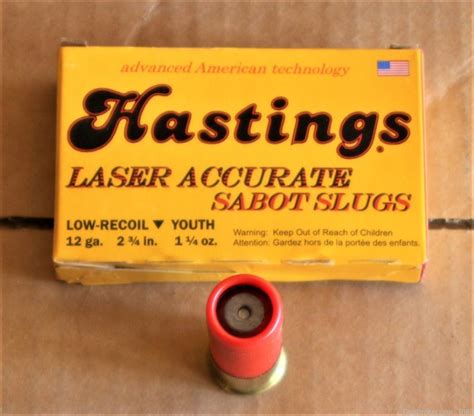 Hastings 12-gauge, sabot slugs, low recoil full case - Shotgun Shells ...