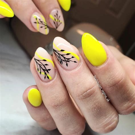 Neon Yellow Nails Designs