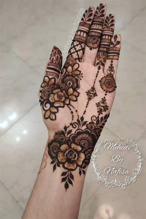 Modern Henna Designs, Pretty Henna Designs, Latest Arabic Mehndi Designs, Rose Mehndi Designs ...