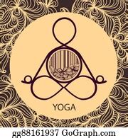 430 Logo Template Of Yoga Pose Clip Art | Royalty Free - GoGraph