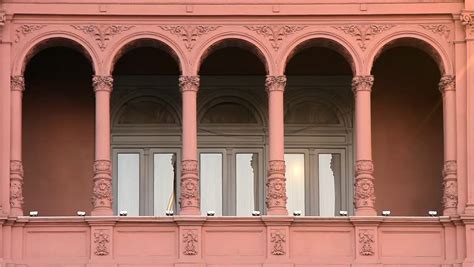 famous historical balcony casa rosada where Stock Footage Video (100% ...