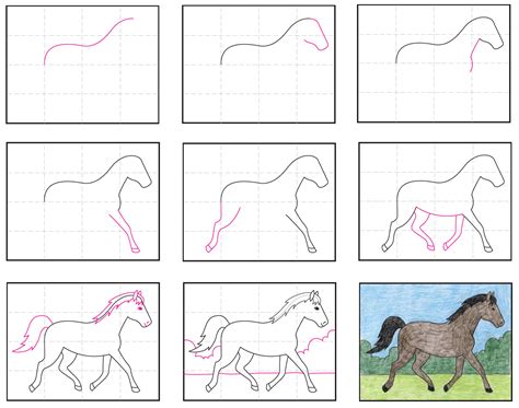 How to Draw a Horse · Art Projects for Kids