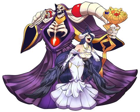 Albedo and Momonga from Overlord #beautyandbeast | Anime, Albedo, Awesome anime