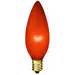 15 Watt - Amber Light Bulb - Candelabra Base | 1000Bulbs.com