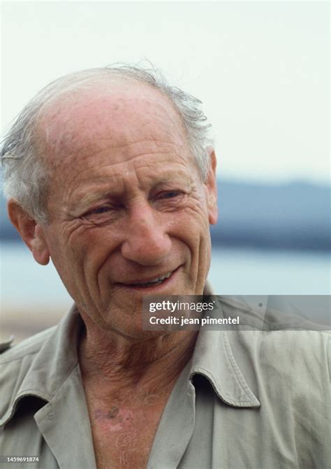 Polish-born volcanologist Haroun Tazieff near Lake Assal. News Photo - Getty Images