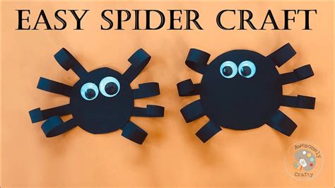 Paper Spider Craft for Halloween | Easy Spider Craft | Halloween Decorations | Easy Kids Crafts ...