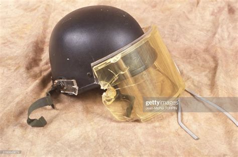 Helmet used by a member of the GIGN during the Air France Flight 8969 ...