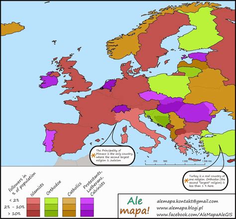 Which religion is the second largest in european countries Economic Map, Environment Map, Head ...