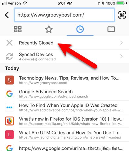 How to Open Recently Closed Tabs in Safari, Chrome, and Firefox on iOS