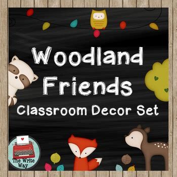 Classroom Decor - Woodland Friends by The Classroom Design Co | TpT