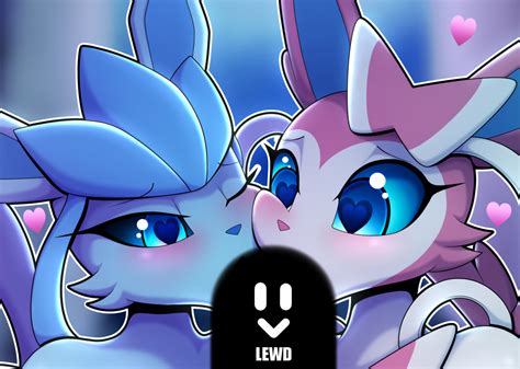 ~Glaceon n Sylveon Co-op~Cropped by R-MK on DeviantArt