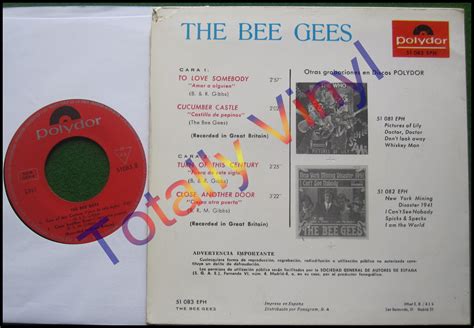 Totally Vinyl Records || Bee Gees - EP: To love somebody (Amar a ...