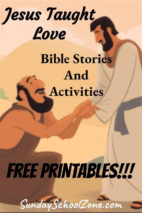 Jesus Taught About Love Bible Activities on Sunday School Zone