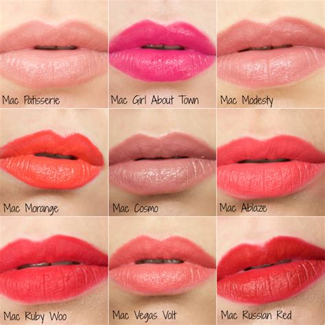 Mac lipstick collection and swatches – Artofit