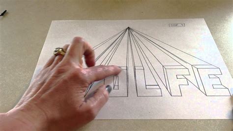 Instructions for Drawing 3-Dimensional Names - YouTube