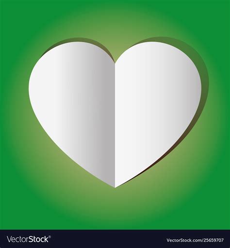 Graphic heart green Royalty Free Vector Image - VectorStock