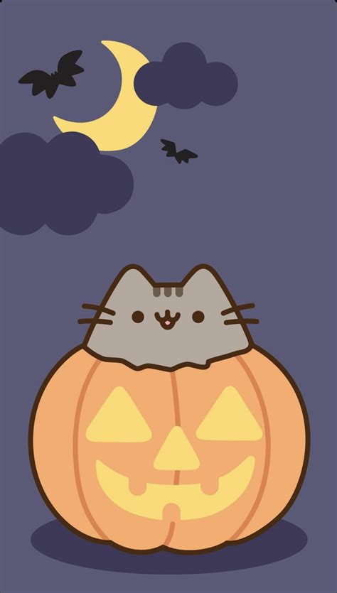 Pusheen Halloween Wallpaper