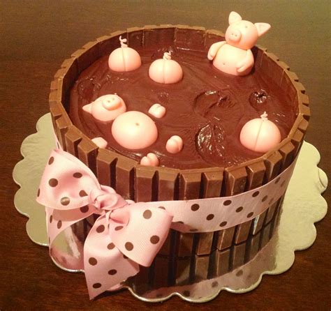 Mud cake | Creative cakes, Cake, Piggy cake