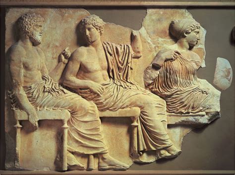 Assembly of the gods on the Parthenon frieze, c. 442-38 B.C. | Arte de grecia, Arte griego ...