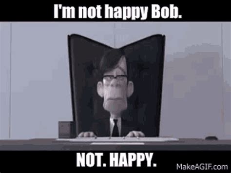 Bob The Incredibles GIF - Bob TheIncredibles ImNotHappyBob - Discover & Share GIFs