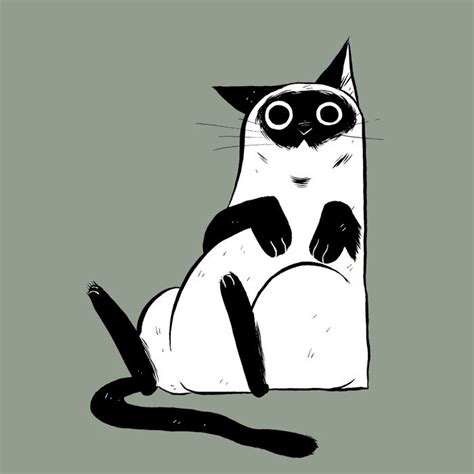 cat, cute, kitten, pets, funny, art, comics, illustration | Bocetos, Bocetos de animales ...