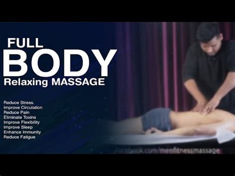 Full Body Relaxing Fitness Massage | Man Body Massage By Expert | Swedish Full Body Massage ...