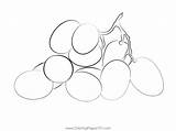 Red Grapes Coloring Page For Kids  Free Grape Printable Pages sketch template