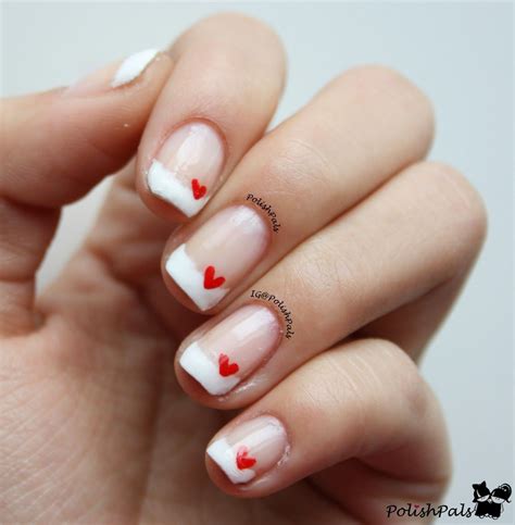 Diy White French Tips With Hearts For Valentine’s Day 2023 – The FSHN