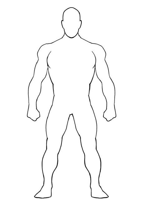 Blank Superhero Coloring Pages | Superhero coloring, Superhero template ...