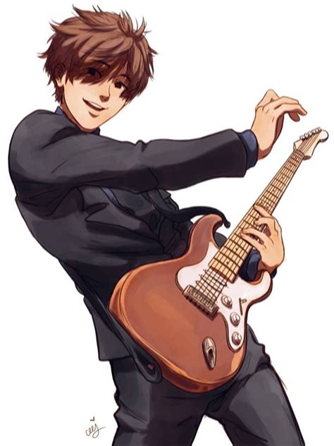 Guitar pose, Guitar drawing, Guitar boy