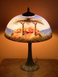 34 Reverse Painted Lamps ideas | reverse painted, painting lamps, lamp
