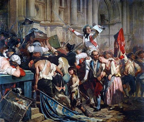 "The Conquerors of the Bastille Before the Hotel de Ville", Hippolyte de la Roche, dit Paul ...