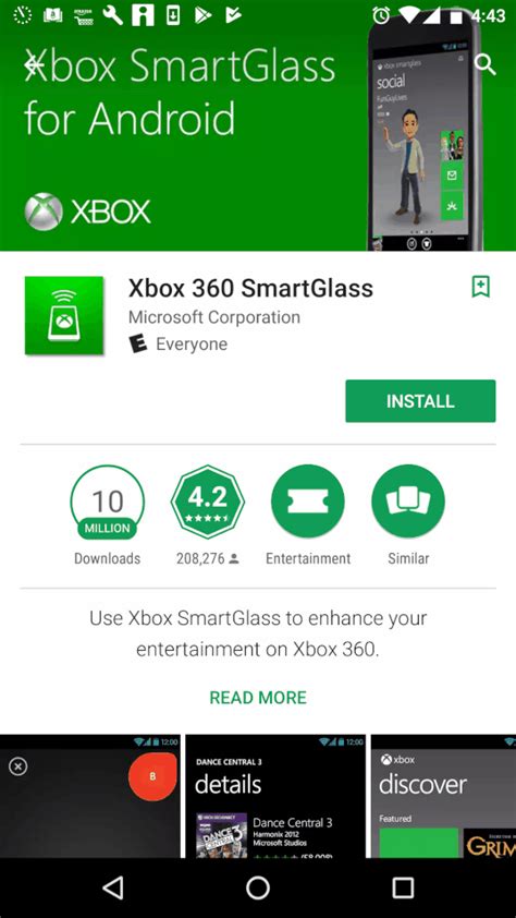 Using the XBox SmartGlass Controller